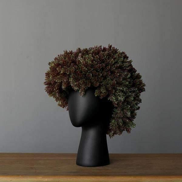 Head Shaped Flower Vase