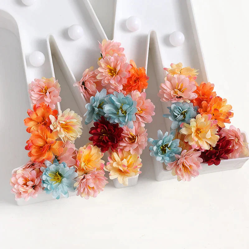 Daisy Artificial Flowers Heads Silk Fake Flower For Home Decor