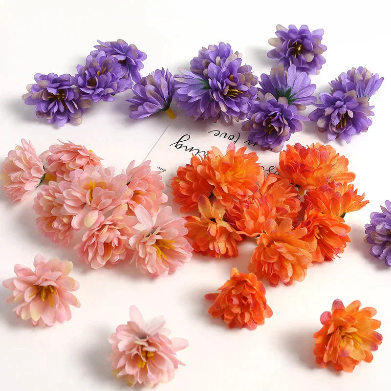 Daisy Artificial Flowers Heads Silk Fake Flower For Home Decor