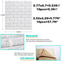 3D Wall Sticker Imitation Brick