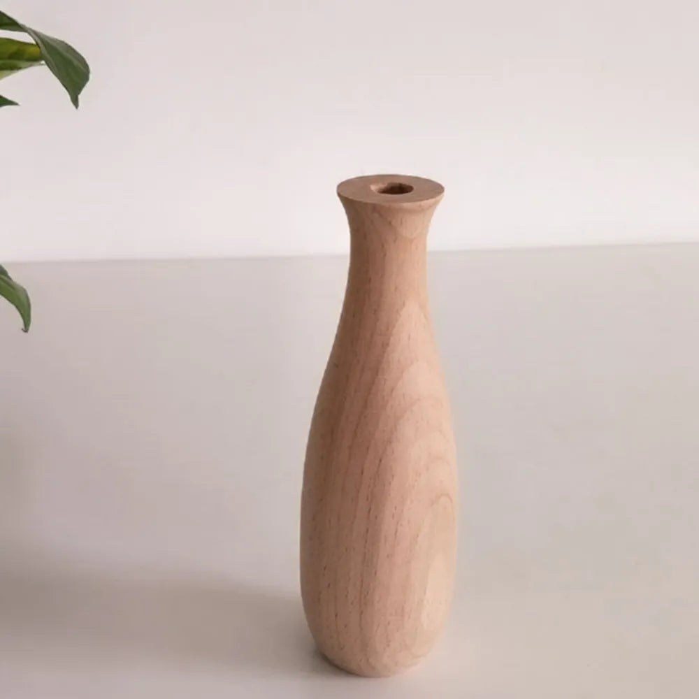 Natural Bamboo Wooden Vase