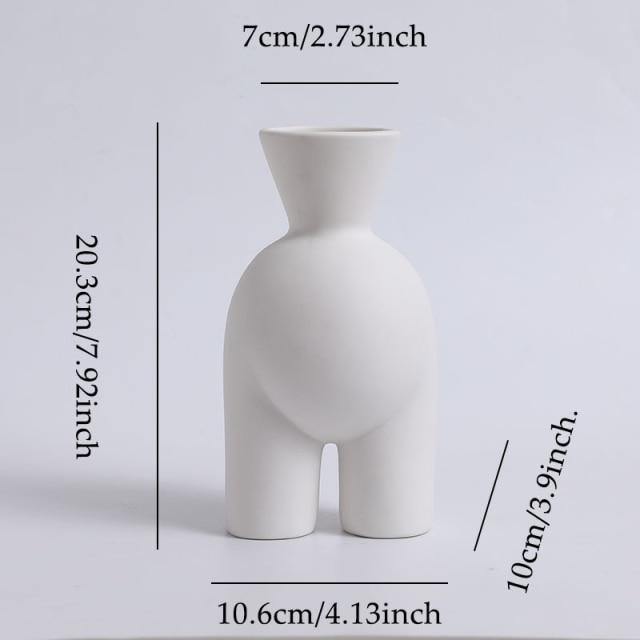 Minimal Ceramic Human Form Vases