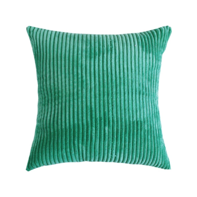 Supersoft Corduroy Cushion Cover Plain Striped