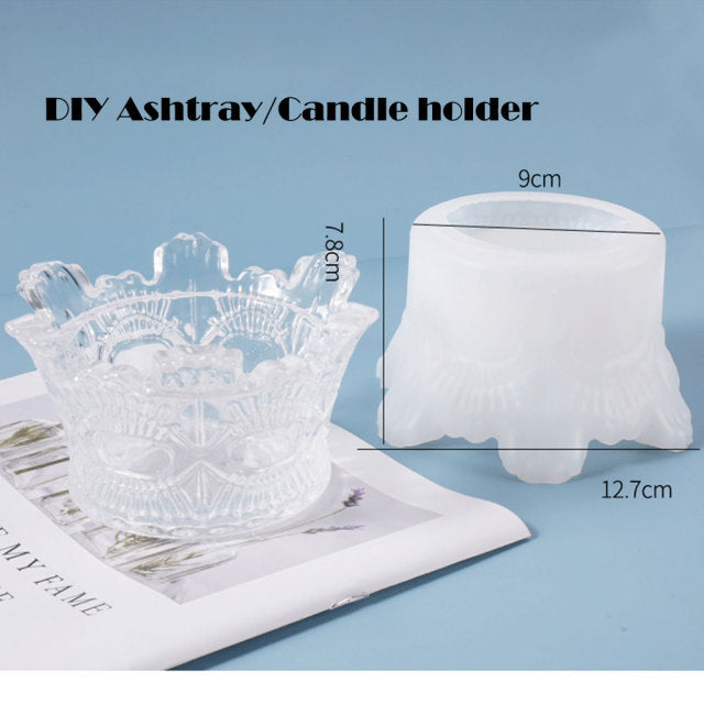 2021 DIY Resin Mold Candle Holder Silicone