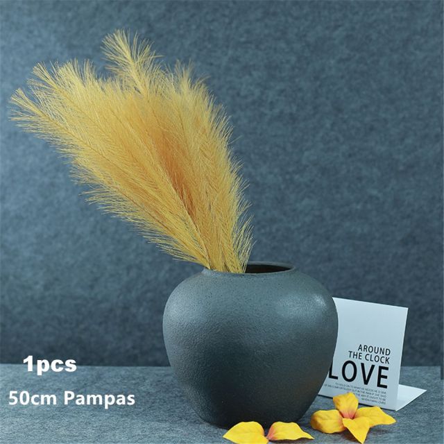 Artificial Pampas Grass Branch Flower