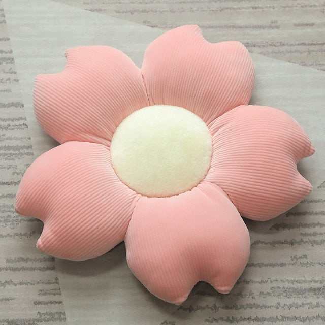 Stuffed Six Petal Flower Cushion Girly Room Decor